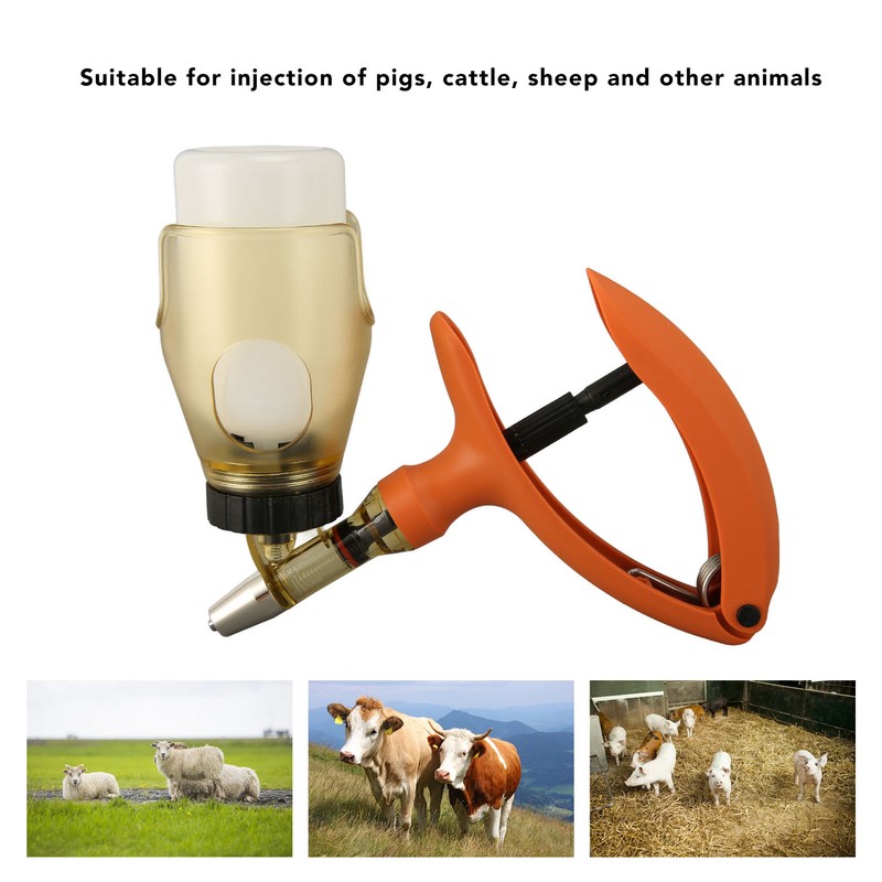 Livestock Syringe Plastic Precise Adjustable Continuous Syringe for Cattle Goat
