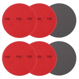 YELARXI Bowling Ball Sanding Pads, Hook and Loop Sanding Sponge Discs - Fitting for (Bowling Ball Polisher - Orbital Sander - Resurfacing) Grit 1200 & 5 Inch & 6 Pack
