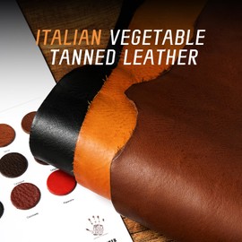 SEURE Quick Release Watch Band,Top Genuine Leather Watch Straps 19mm 20mm 21mm 22mm 24mm for Men and Women (18,Black-Black)