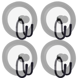 Set of 4 Pan Pot Lid Holders, Self-Adhesive Cabinet/Wall Mount Storage Organizer, Suitable for Lids Up to 11 Inches, Rust Resistant