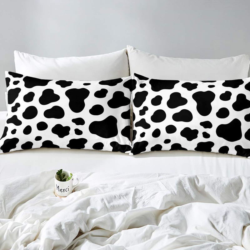 Cow Pattern Bed Sheet Set Cow Print Bed Sheets for