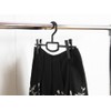 Shinko Hanger Clip Bar Black 2 Piece Skirt Hanger "Reverse"