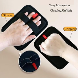 2 PCS Pet Hair Removal Gloves - Electrostatic Pet Hair Remover - Electrostatic Removal Gloves for Couch, Furniture, Carpet, Curtain - Reusable Grooming Glove for Cat & Dog