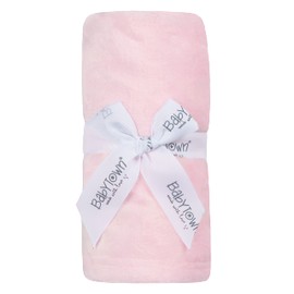 Metzuyan Baby Girl Boy Plush Blanket Pram Cot Soft Warm Baby Shower Pink 70 cm x 90 cm