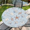 Outdoor Round Tablecloth with Elastic Band, Diameter 90 cm, Elastic