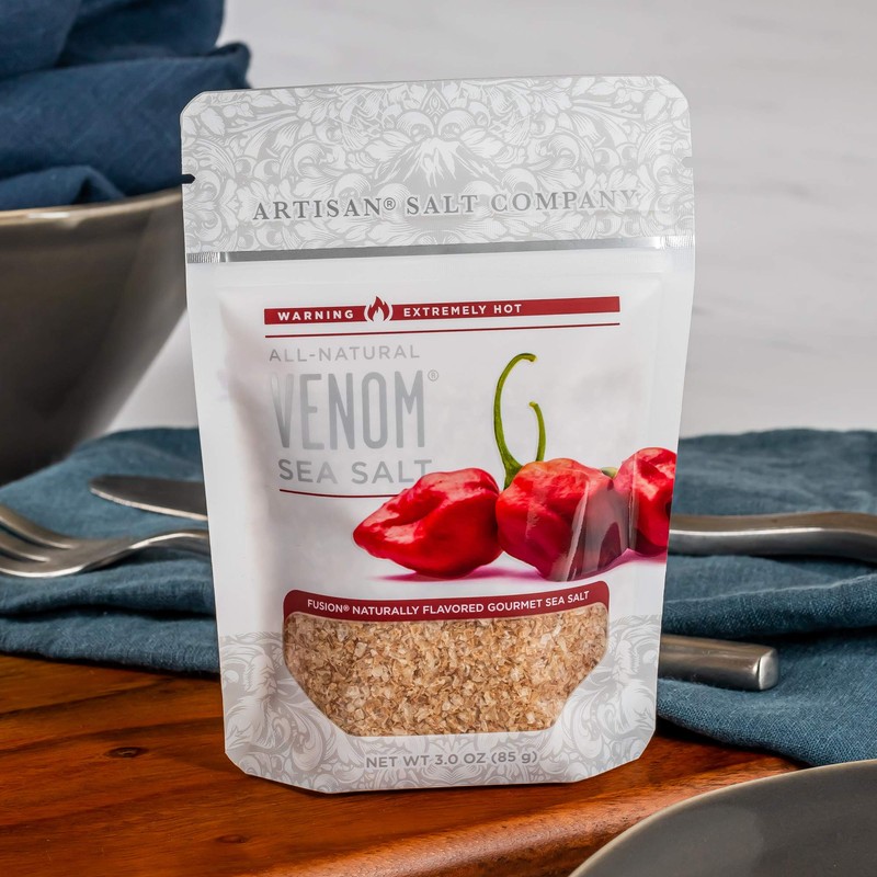 Artisan Salt Company Fusion Naturally Flavored Venom Sea Salt, Zip-Top