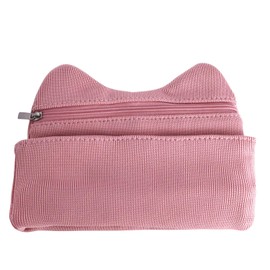 Gakken Sta:Ful Pen Case Pen Pouch Note Cover Cat Ear Pouch Pink F21807
