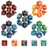 QMay DND Dice Set 20 X 7 Polyhedral Dice (140pcs)