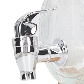 Beverage Dispenser Bucket, Thickened Glass Sealed Beverage Dispenser, Ginseng Wine Brewing Jar Wine Bottle Dispenser with Tap for Home