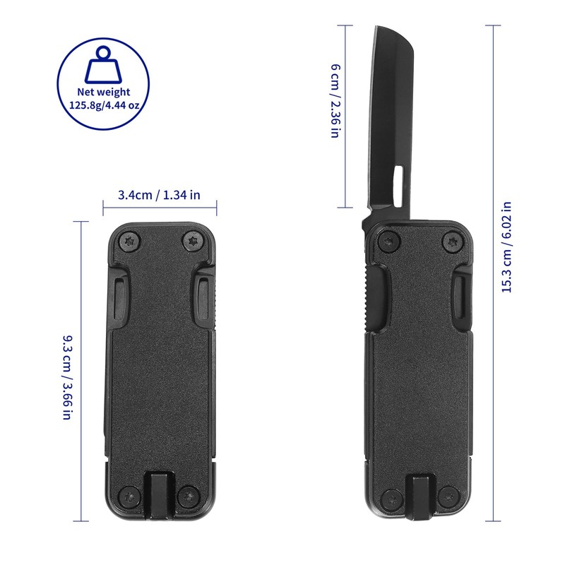 HONZIN Multitools 6 in 1 Folding Multitool, Pocket Size EDC