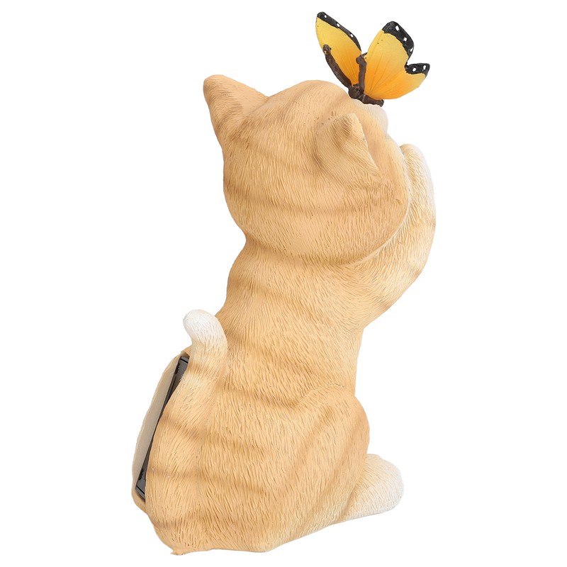 Solar Cat Yard Decor Decorative Light Cat Garden Sculpture Exquisite