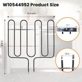 Xzionh 240V 4000W W11238400 W10544952 Oven Broil Heating Element Suitable For Kitchenaid Electric Slide-In Range，Compatible With AP6333402 4591414 PS12578760