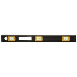 Johnson Level & Tool 3718 Professional Aluminum Level, 18", Black, 1 Level,Yellow