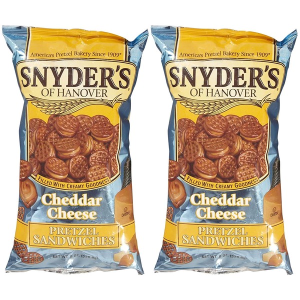 Snyder's of Hanover Pretzel Sandwiches - Cheddar Cheese - 8 oz - 2 Pack