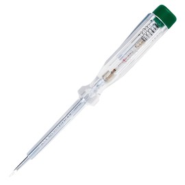 O4L Single-Pole Voltage Tester / Phase Tester with Fixed Integrated Glow Lamp, Screwdriver Blade and Metal Clip Made in Germany, Pack of 1