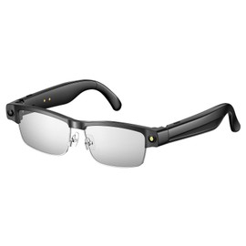 AI Smart Glasses with 8MP HD Camera Recording Voice Assistant Real-Time AI Translation Open-Ear Audio Music Noise Canceling Mic Object Recognition Bluetooth Glasses for Men Women