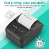 Portable Receipt Printer 58mm Bluetooth 4.0 Fast Printing Low Noise