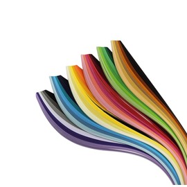 1.5mm Multicolor Quilling Paper Strips Set Quilling Strips 1/16inch-120pc-15.3inch Length-Gradient Paper Strips (6 Bags Set)