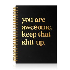 PUVOXHO You Are Awesome Keep That Up 160 Blank Pages Spiral Notebook, Self Improvement Planner, Faith Over Fear, Mental Health Gifts for Boss Leader Supervisor Mentor Coworker Friend BFF