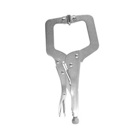 DEKTON DT20332 C Locking PLIER,Silver,11",275mm,Quick Release,Adjustable Screw,HARDERED Steel,PRECISON Teeth,Heavy Duty.