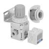 Air Pressure Regulator with Bracket Digital Pressure Gauge Pneumatic Vacuum