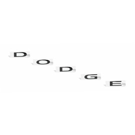 Reflective Concepts Dodge Lift Gate Emblem Overlay Decal - 2014-2024 Durango (Color: Gloss Black)