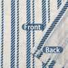 JIUZHEN 52x18 Inch Kitchen Valance - Thick Textured Linen Striped