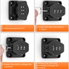 VIDYSUFYR Password Rotary Hasp Locks, 90 Degree Door Security Slide
