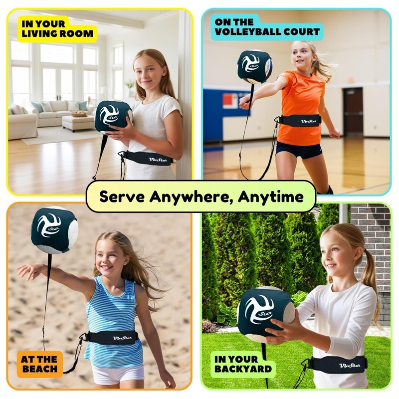 VbStar Volleyball Training Equipment Aid - Practice Your Serving, Setting