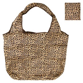 Bojueshaw Reusable Folding Shopping Bags,Lightweight Waterproof Tote Bags,Eco Large Grocery Bags for Daily Use Travel Take Out Storage(Leopard print)