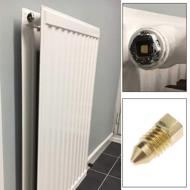 EMSea Heating Radiator Bleed Screw, Rotating Threaded Control for Bleed