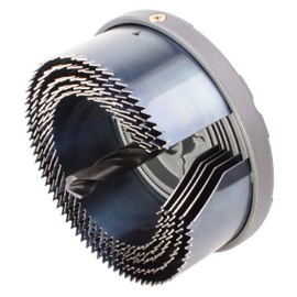 Wolfcraft 8918000 Standard Hole Saw with 5 Quick-Change Saw Blades