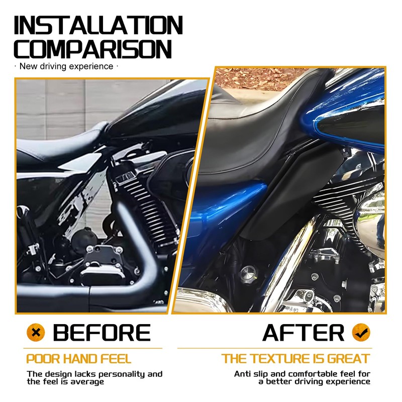 Mid Frame Air Deflector Windshield Heat Deflectors Fit for Harley