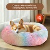 JOLLYVOGUE Small Calming Dog Bed, Anti-Anxiety Donut Cuddler Cat Bed