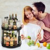 Snughome Lazy Susan Spice Rack, 2 Tier Rotating Spice Rack,