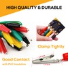 40 Pieces Alligator Clips with Cable, Insulated Double Ended Test