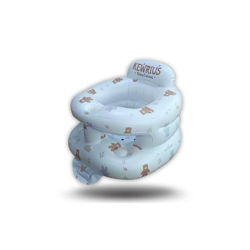 KEWRIUS Inflatable Baby Seat with Soft Safety Barrier, Blow Up