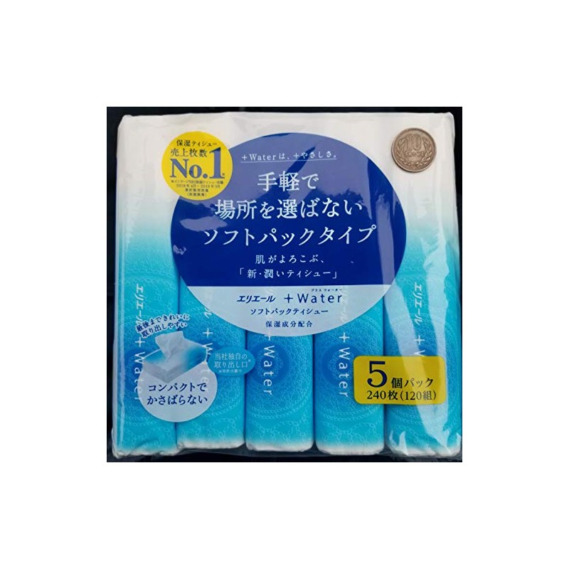 [Soft Pack Type] Made in Japan, Elleair Plus Water Moisturizing