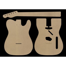 Telecaster MDF Guitar Body and Neck Template 0.25" thickness