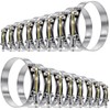 Tnisesm 16Pcs 8 Sizes T-Bolt Hose Clamps, 304 Stainless Steel