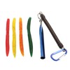 65pcs/box Soft Worm Bait Fishing Lures Kit with Rubber O