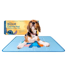 The Green Pet Shop Cool Pet Pad - Small, Disney’s Stitch - Self-Cooling, Pressure Activated Mat for Dogs & Cats from 0-8 lbs - Non-Toxic Gel, No Water Needed