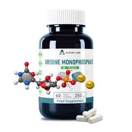 Uridine Monophosphate, 250 mg, High Dose, One Ingredient, 60 Vegan Capsules, 2-Month Supply, Uridine Monophosphates, GMP & Laboratory Tested