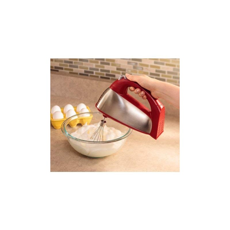 Hamilton Beach Classic Hand/Stand Mixer, Red