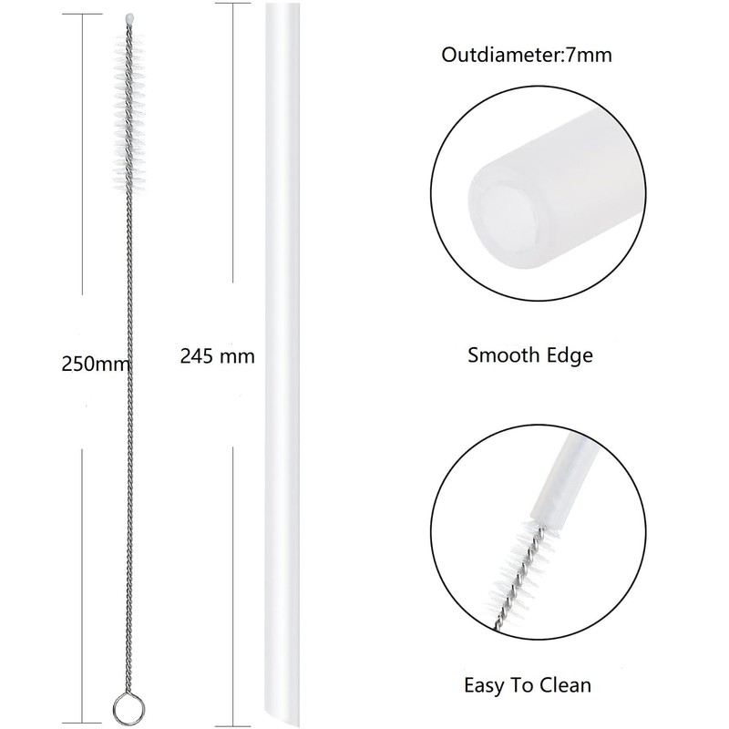 Bubrike Replacement Straws Compatible with Zak Designs Water Bottle 19oz,25oz,27oz