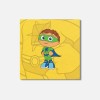 Unbranded Super Why Cartoon 4'' X 4'' Square Wooden Coaster