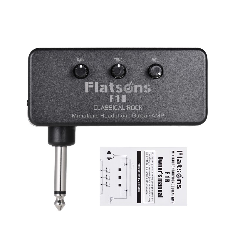 Flatsons F1R Mini Headphone Guitar Amp Amplifier with 3.5mm Headphone