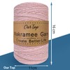 OurTop Premium Macrame Yarn Blush, 2 mm x 500 m