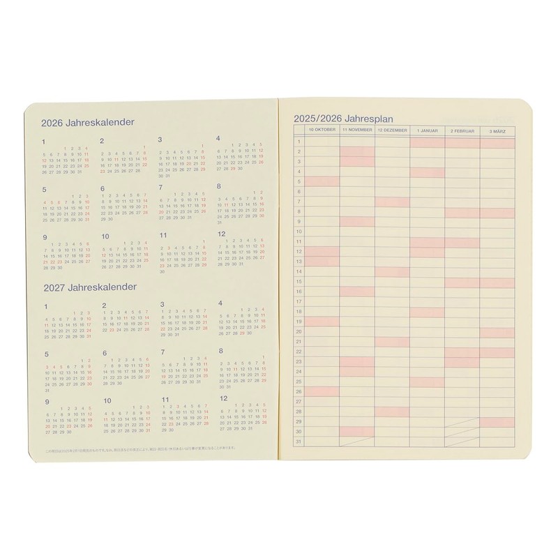 Delphonics Notebook, 2026 Version, Starts October 2025, Om A6, Monthly