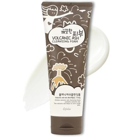 esfolio Espuma limpiadora de cenizas volcánicas – Limpiador profundo de poros para pieles grasas y propensas al acné – Lavado facial hidratante con in